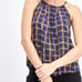 Stitch Fix Alice Blue navy baroque chain print satin tank size medium