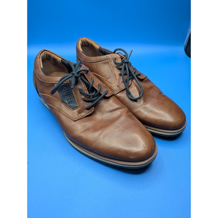 Guess Dress Shoe Mens Brown Rubber Bottom Size 8.5
