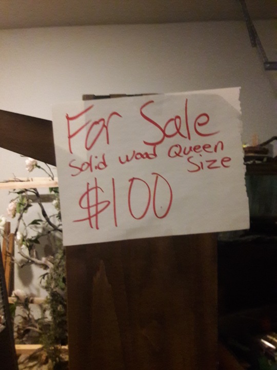 Queen size bed frame