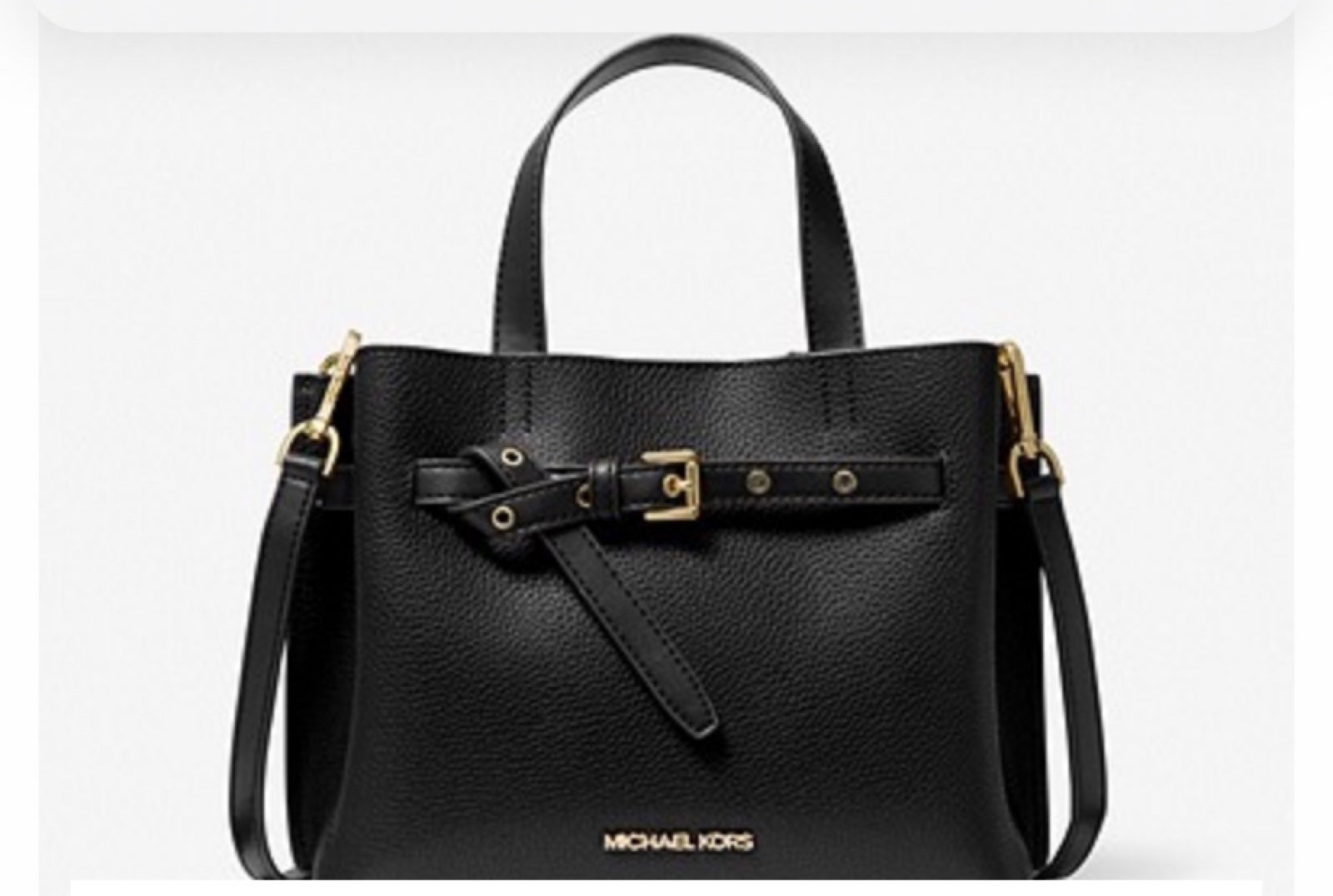 MICHAEL MICHAEL KORS Emilia Small Pebbled Leather Satchel