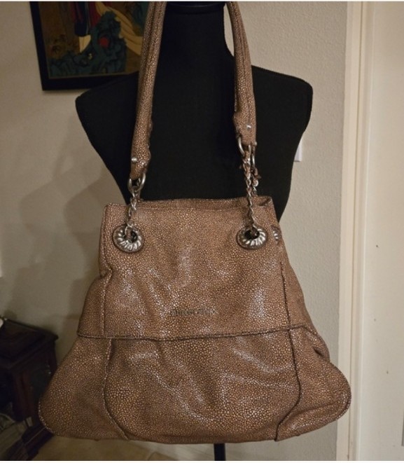 Judith Ripka Women's embossed Leather Shoulder/Hand Bag