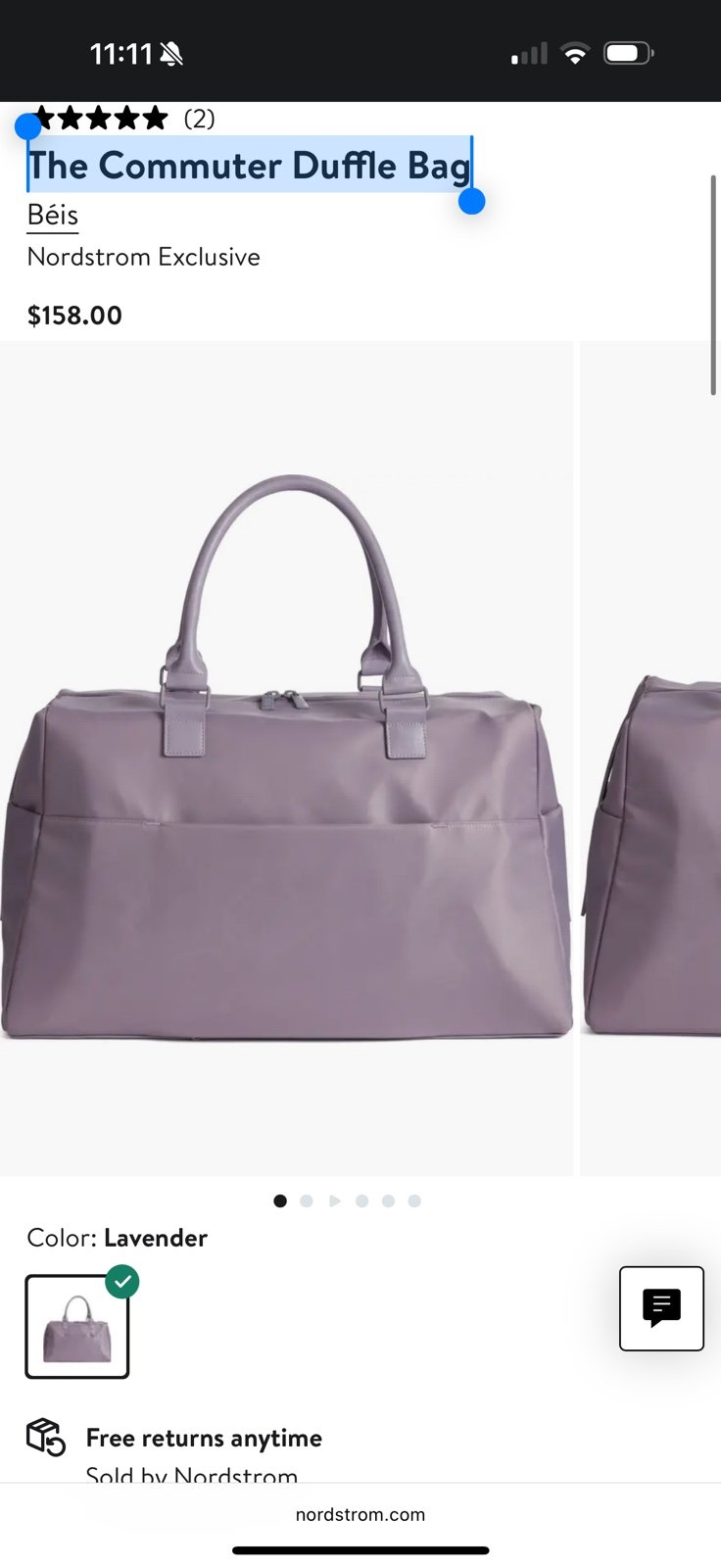 Béis The Commuter Duffle Bag