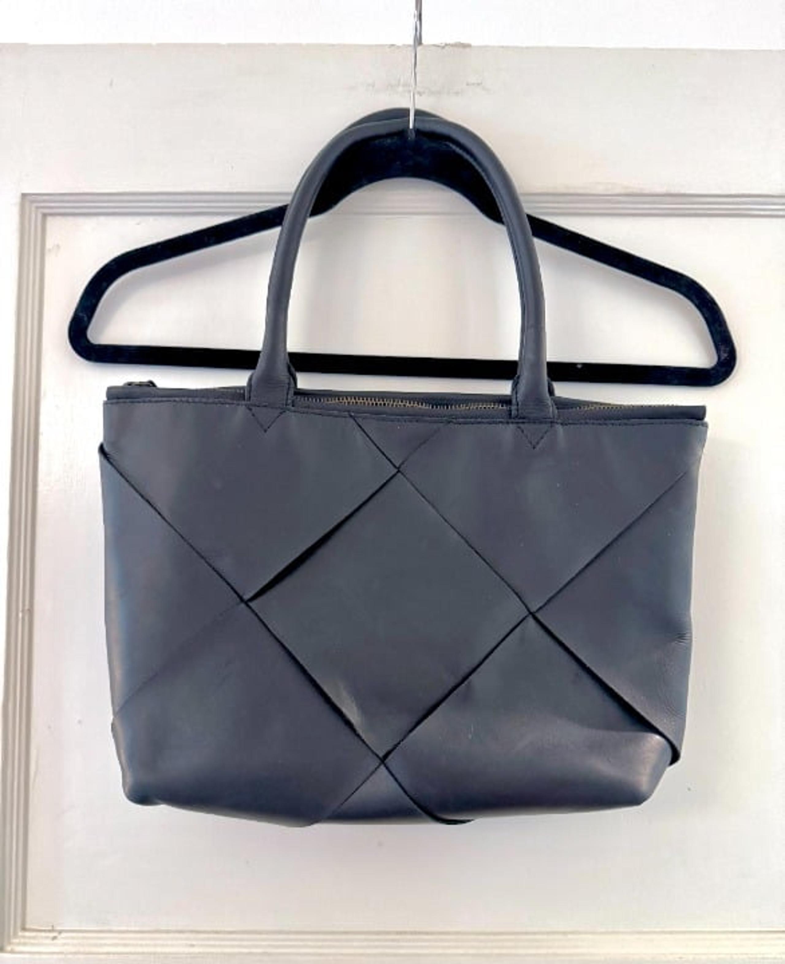 Margot Woven Leather Tote Bag