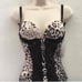 VS garter slip leopard 36B lingerie New