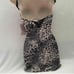 VS garter slip leopard 36B lingerie New