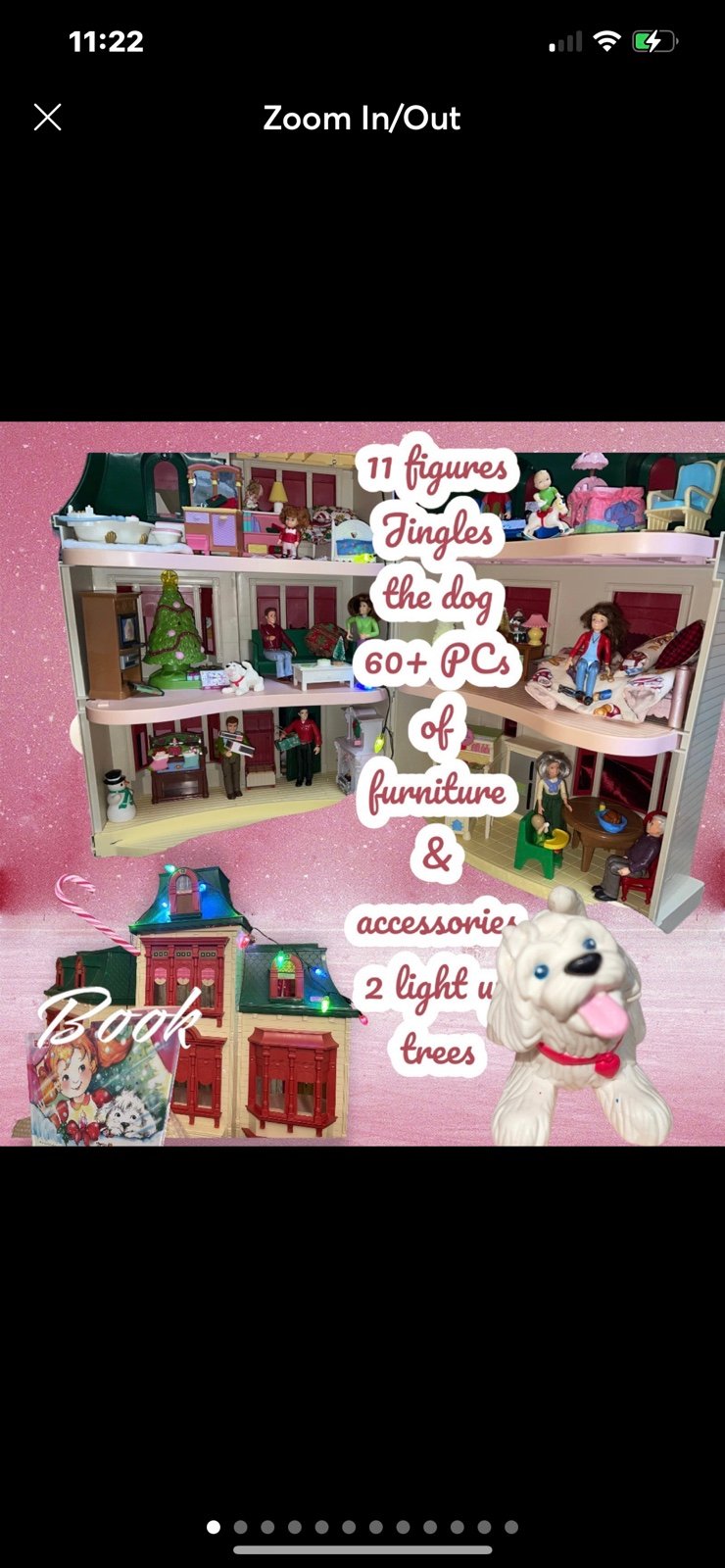 Fisher price dollhouse home for the holidays set furniture people accessories