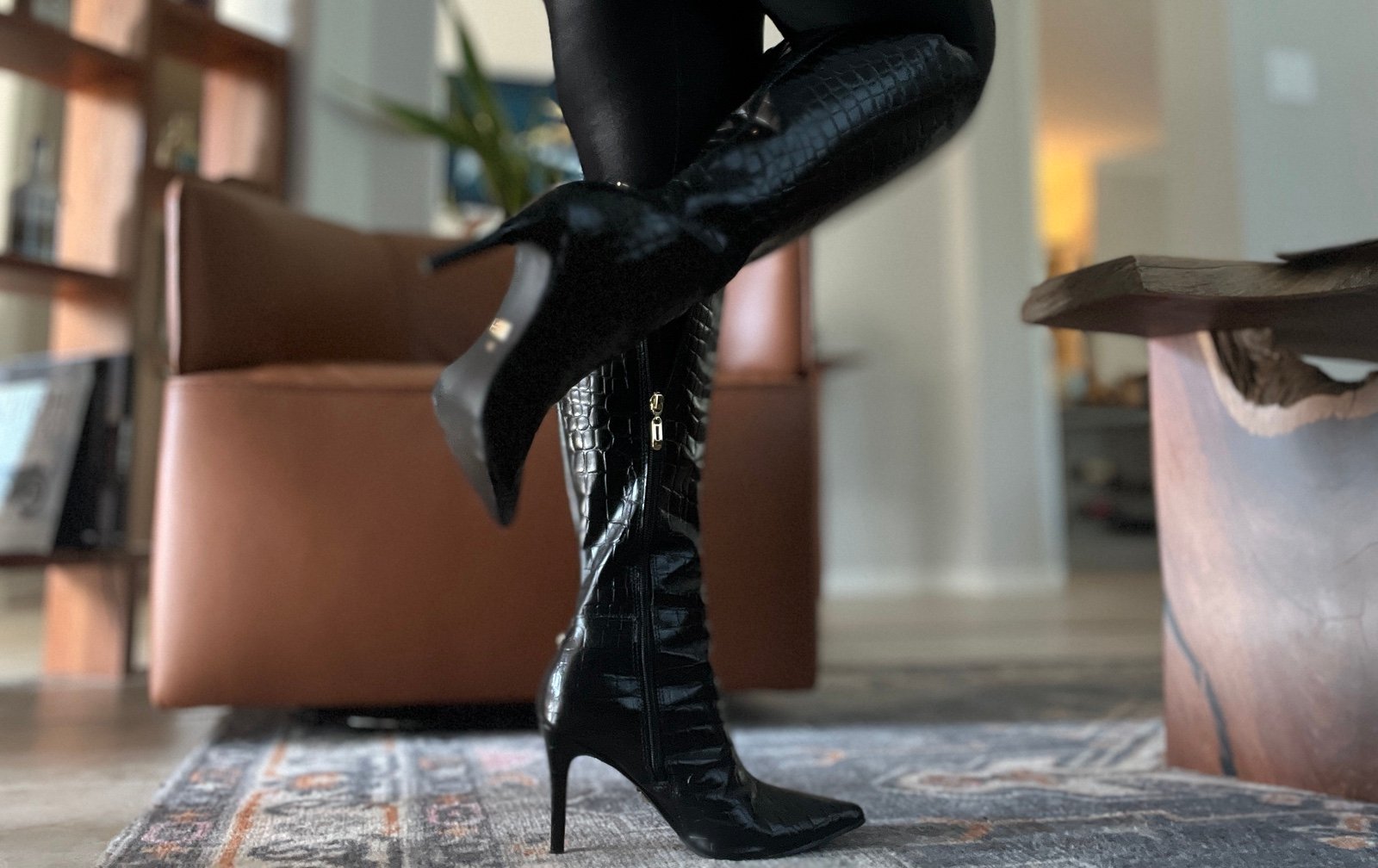 long black boots
