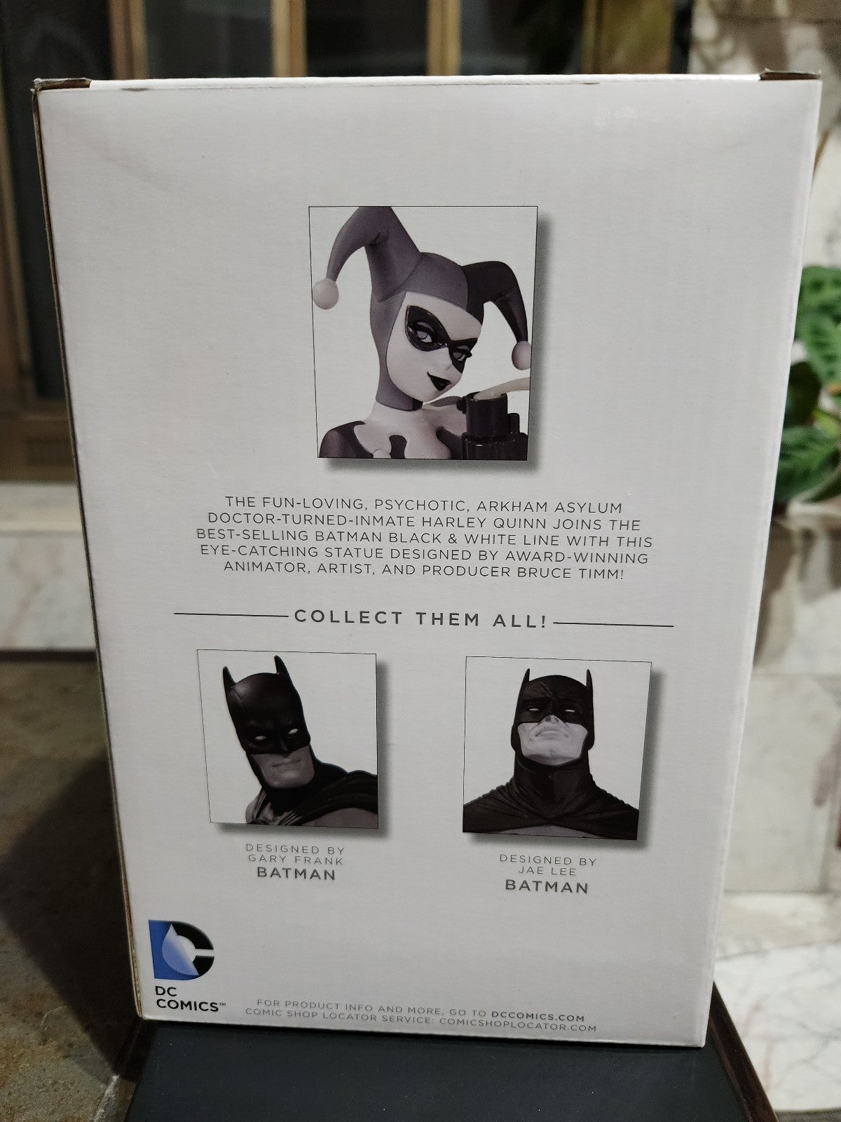 Harley Quinn black and white Porcelain Statue