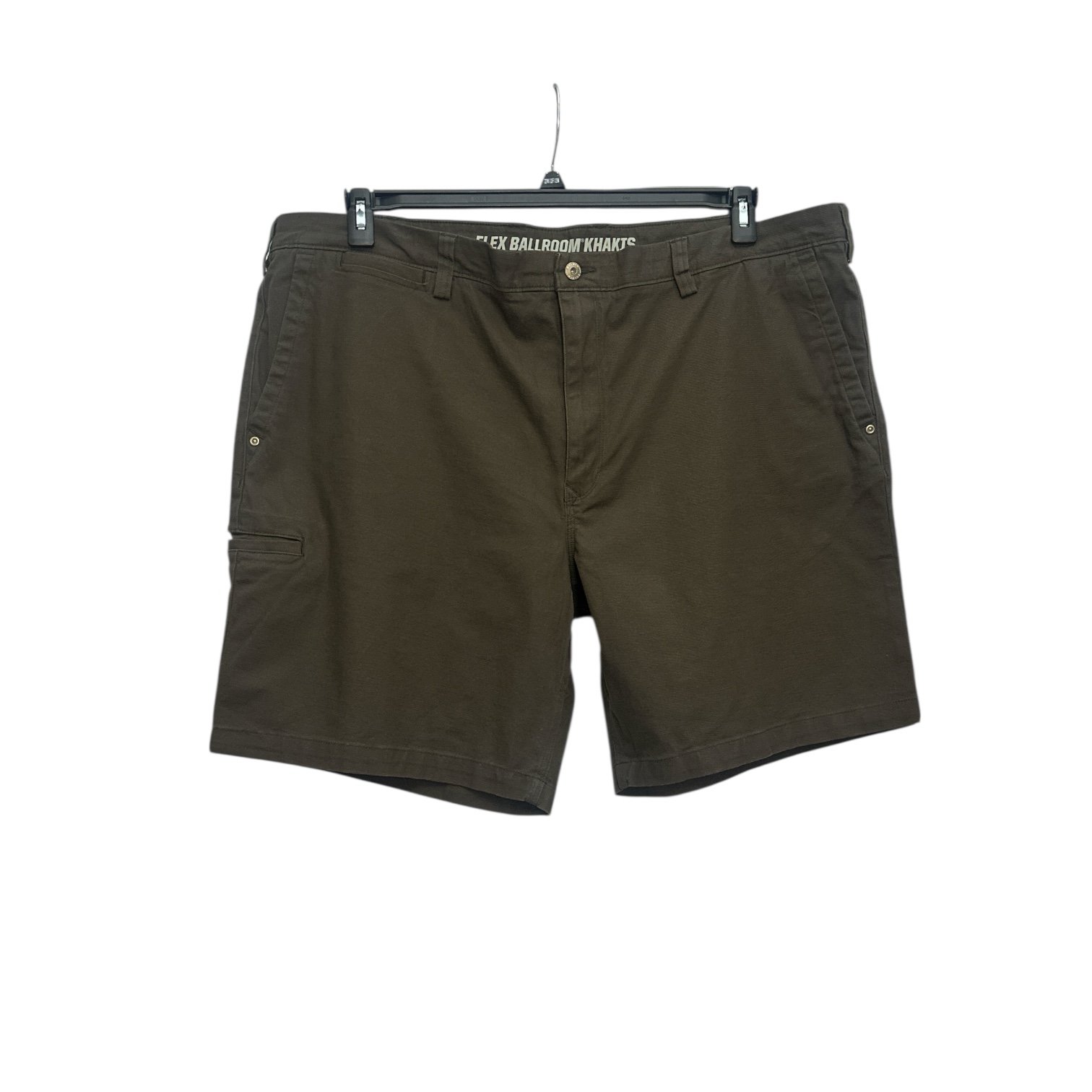 Duluth Flex Ballroom Khaki Shorts Size 44 Green 9” Stretch NWT