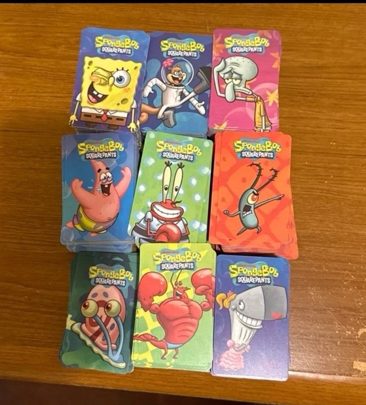 562 SpongeBob Coin Pusher Arcade Game Cards with collection box (24 full sets +)