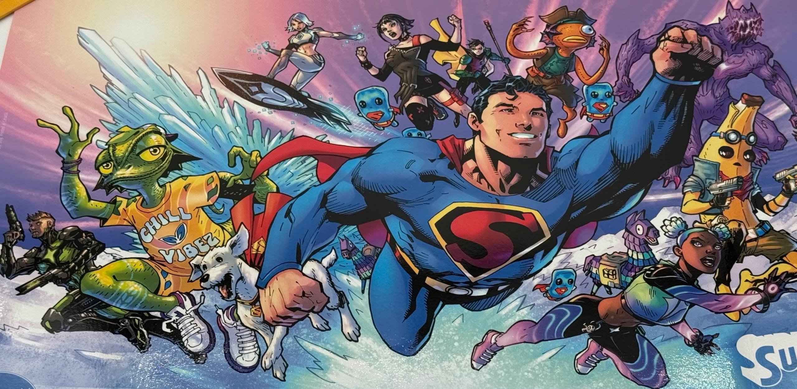 SDCC 2025 Comic Con Exclusive Superman x Fortnite Poster - DC Comics