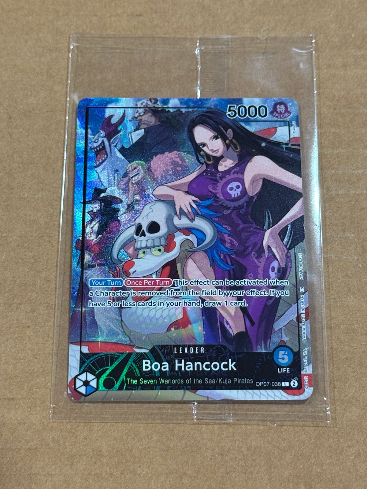 SEALED Boa Hancock (2025 PSA Magazine Promo) OP07-038 One Piece Promo