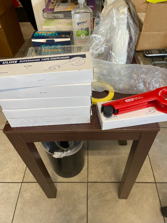 6 Uline Supermask Tape Dispensers