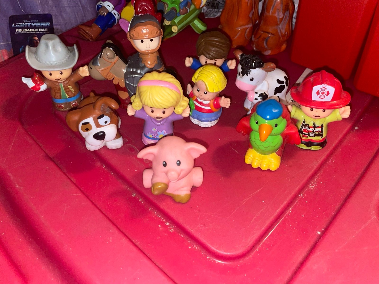 Lot of fisher price people