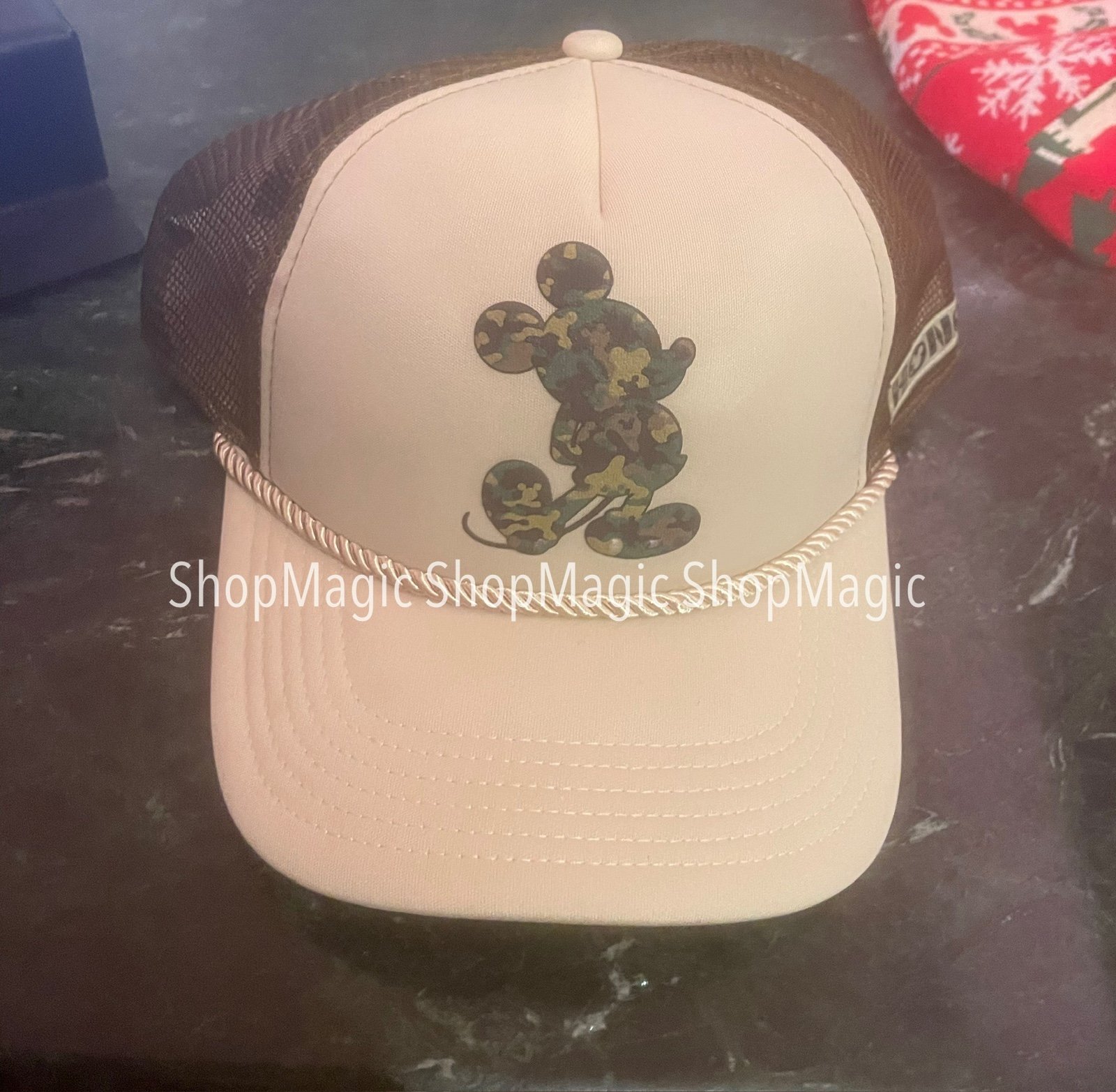 Disney Parks Mickey Icon Honor Army Hat New