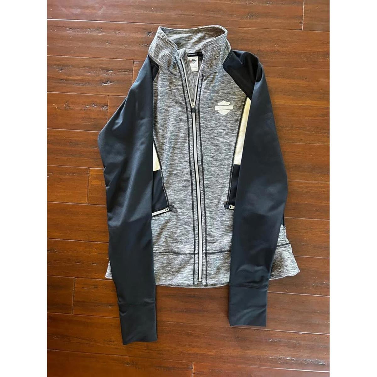 Harley-Davidson Performance Zip-Up Jacket - Gray/Black, Size M