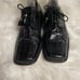 Stacy Adams Men genuine snake skin leather black lace shoes tassels accent SZ11.