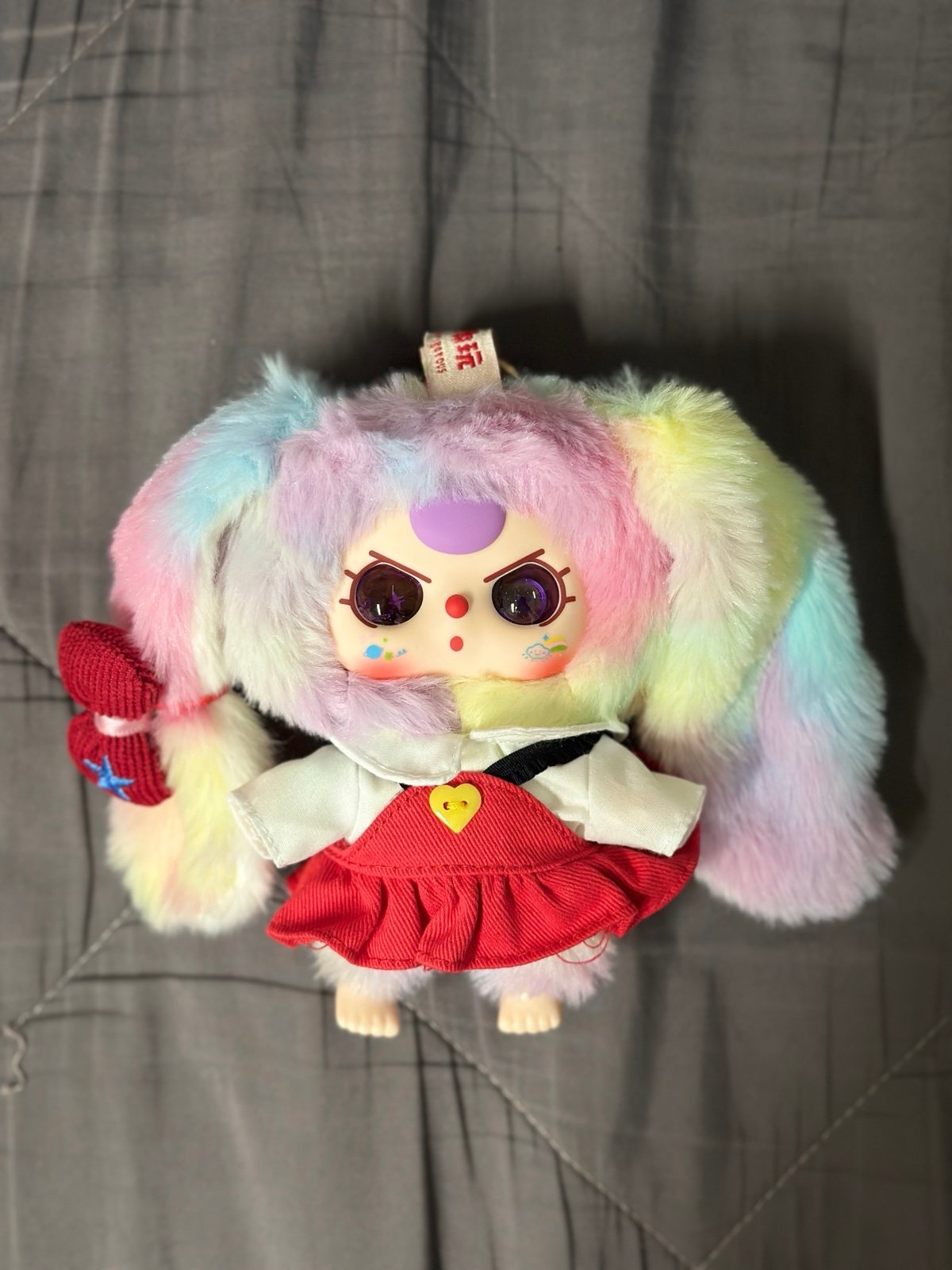 Baby three macaron- rainbow secret with purple liquid eyes