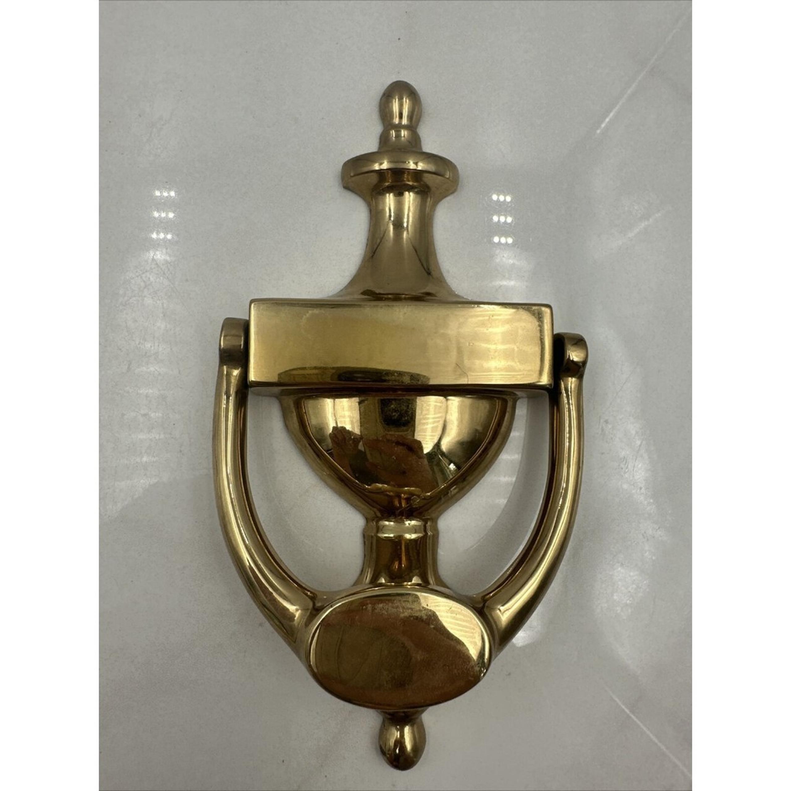 Vintage Brasscrafters Brass Door Knocker Portugal 7.5"