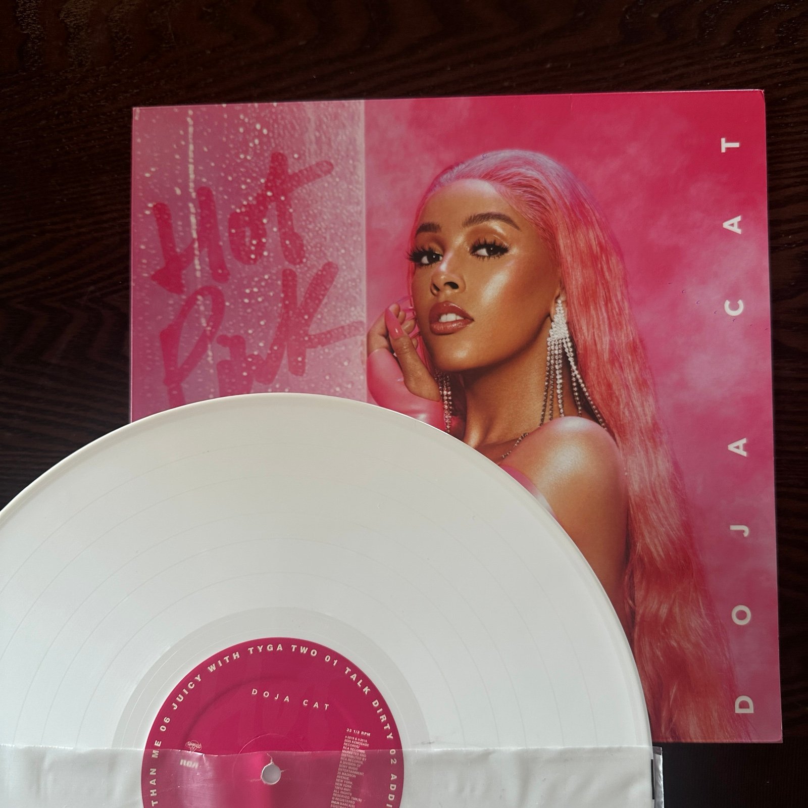 Doja Cat Hot Pink White Vinyl