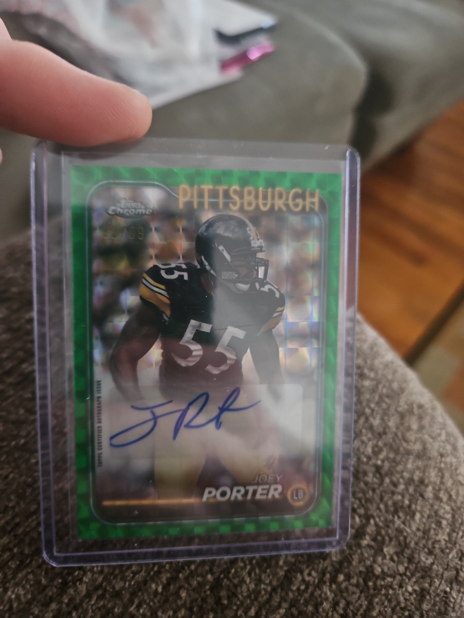 Joey porter auto numbered to 99