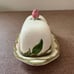 Butter Dish vintage Franciscan Desert Rose stick plate & lid rose finial