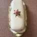 Butter Dish vintage Franciscan Desert Rose stick plate & lid rose finial