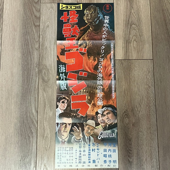Kodansha TOHO Godzilla The King of the Monsters 1956 B4 Japan Kaiju Speed Poster