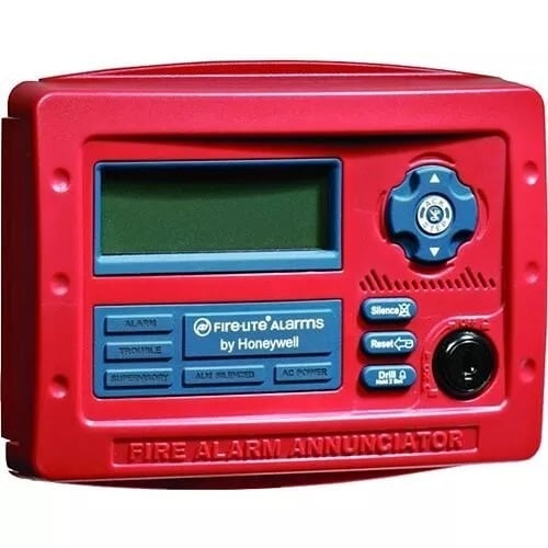 Fire-Lite ANN80 80 Character Remote LCD Serial Annunciator - Red - 2 keys!
