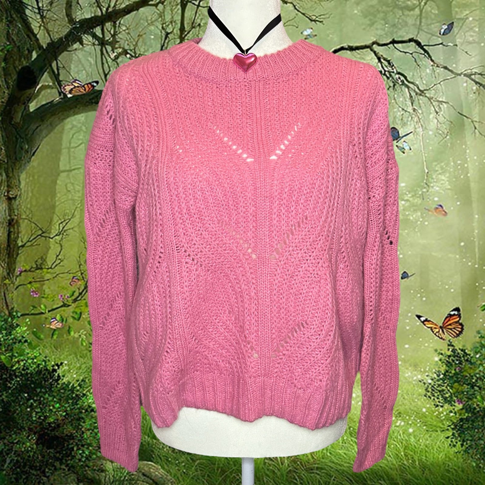 New With Tags Madewell Pink Knitted Sweater