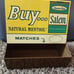 Vintage salem cigarette match display