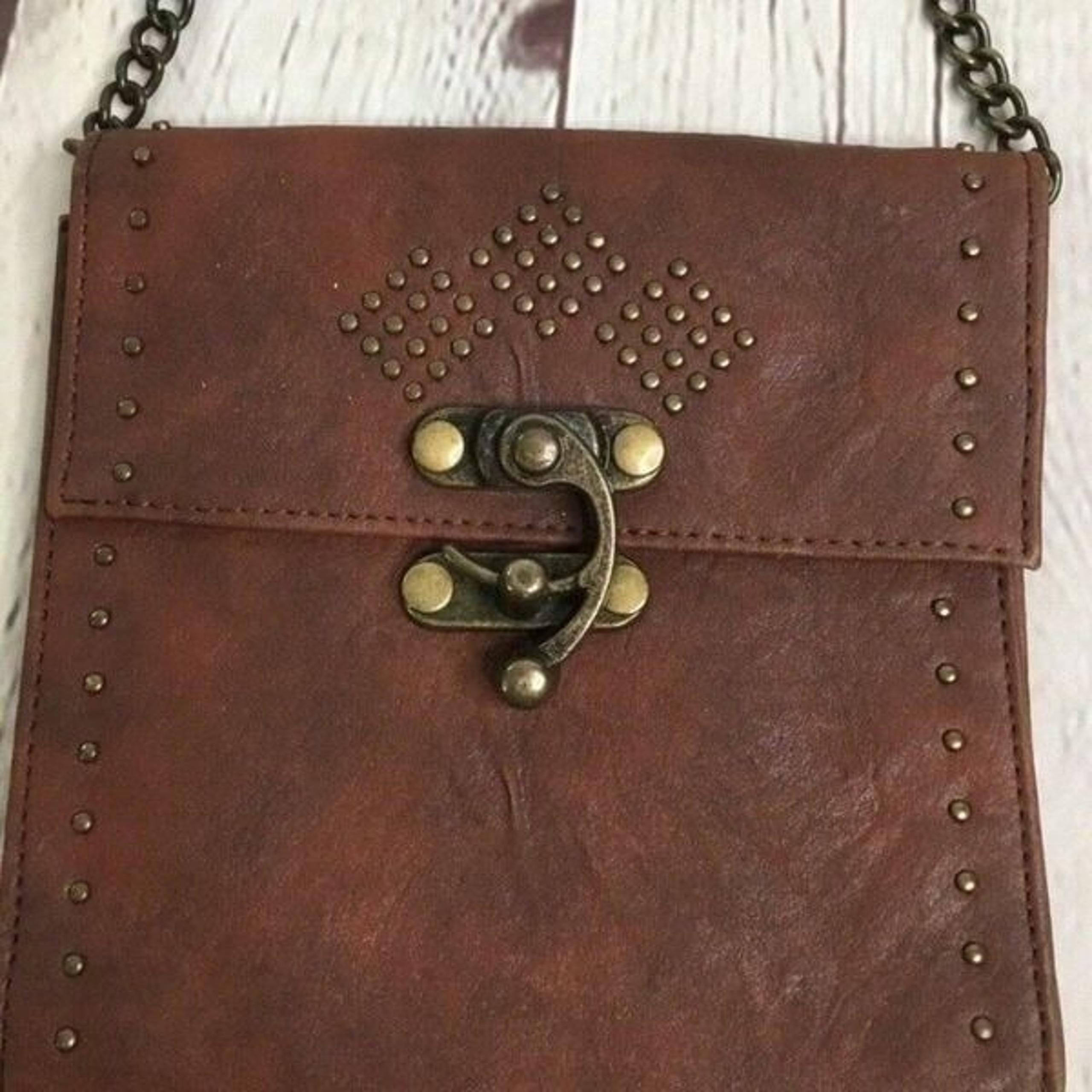 Mossimo Supply Co Women’s Brown Hippie Ethno Style Small Crossbody Handbag