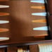 Vintage Backgammon Set by Milton Bradley Faux Leather Case.