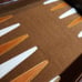 Vintage Backgammon Set by Milton Bradley Faux Leather Case.