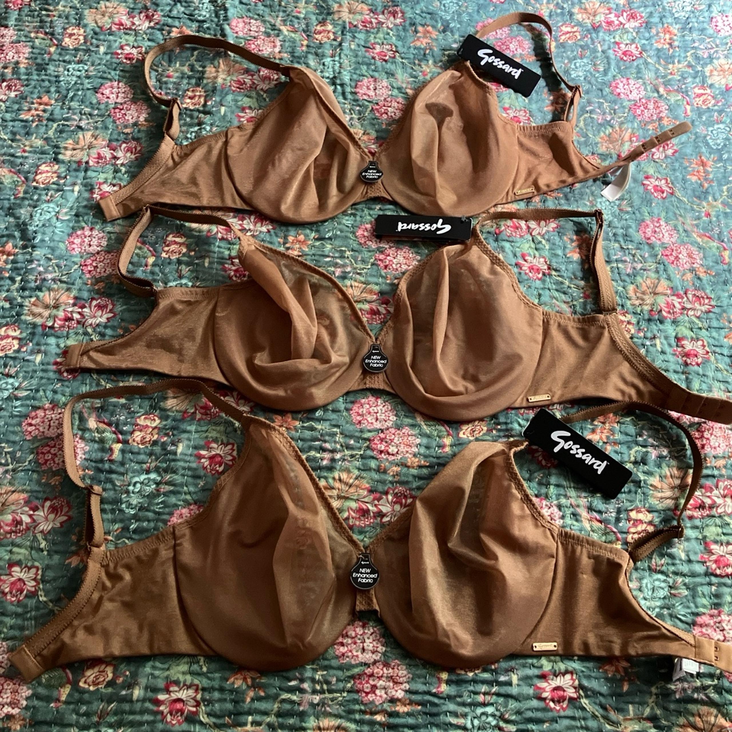 Gossard glossies bra , new with tags , US size 30g / US 30I , bronze , x3 bras
