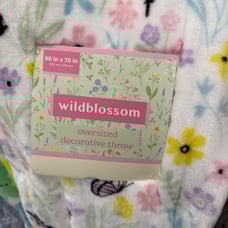 New Spring Easter Floral Butterflies Oversized Throw