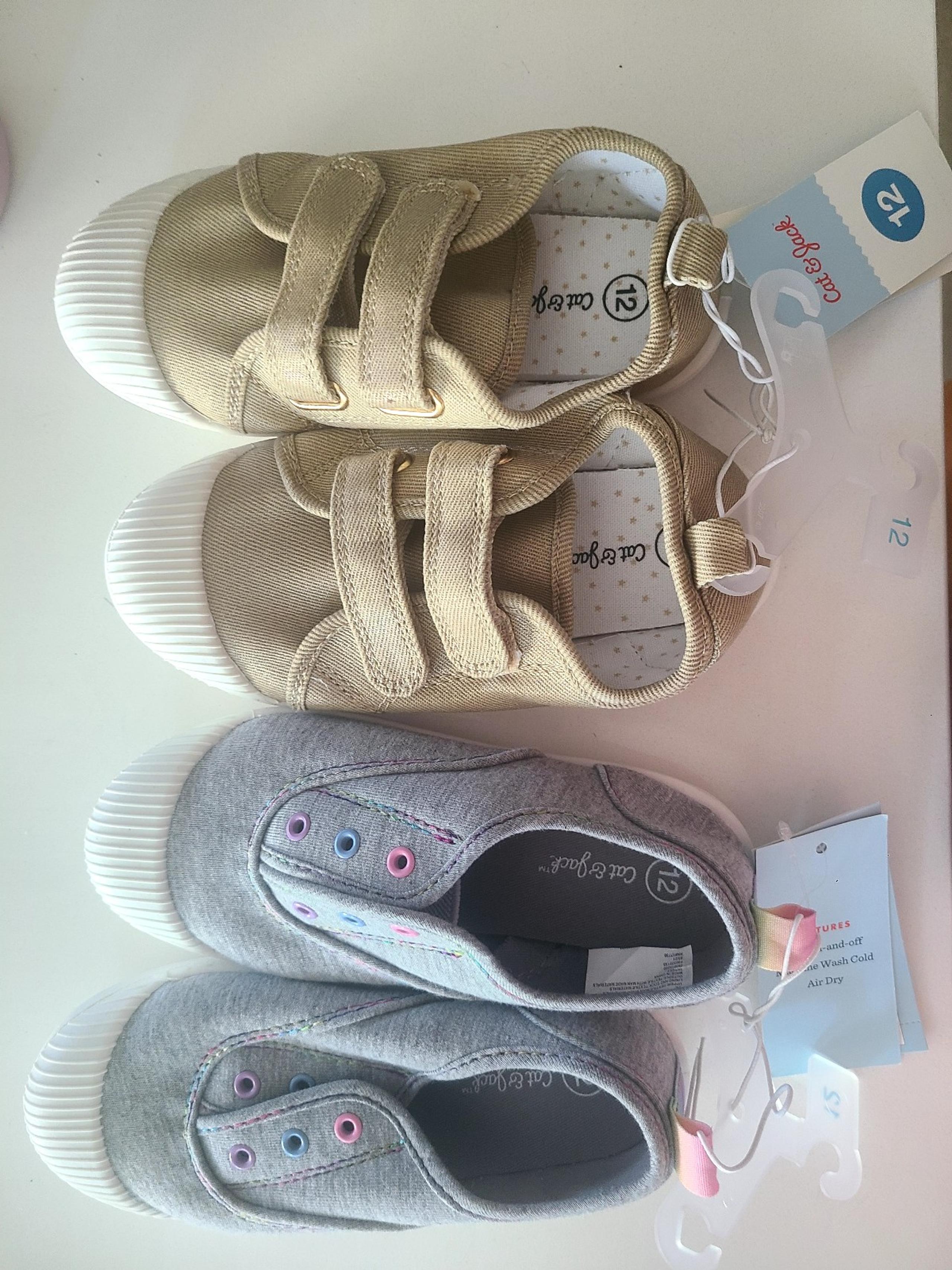 Two new size 12 Cat & Jack shoes