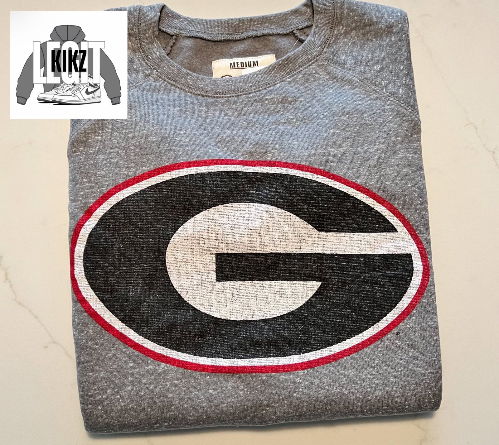 Women’s M - Pressbox Georgia Bulldogs Sweatshirt - Brand New w Tags