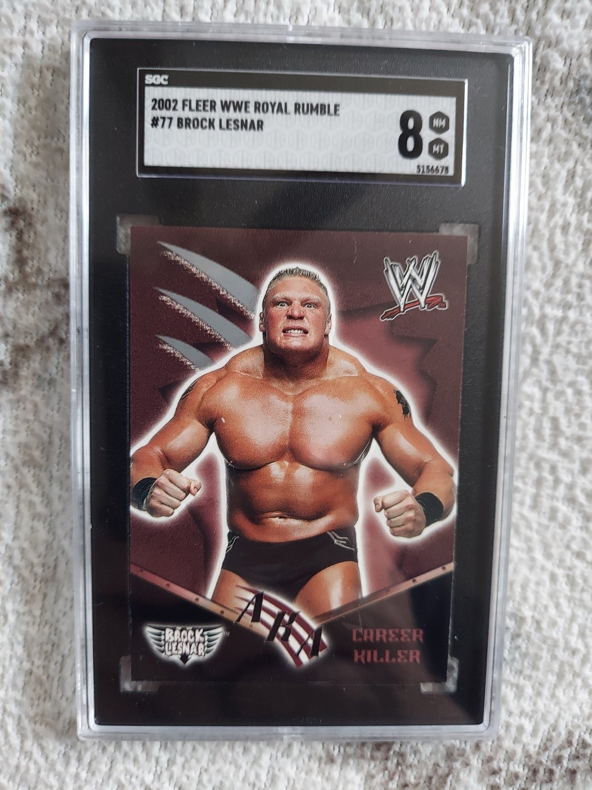 2002 Brock Lesnar WWE Rookie