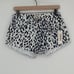 L'Agence Audrey Ryland High-Rise Cutoff Leopard Genoa Denim Shorts Size 25