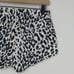 L'Agence Audrey Ryland High-Rise Cutoff Leopard Genoa Denim Shorts Size 25