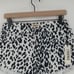 L'Agence Audrey Ryland High-Rise Cutoff Leopard Genoa Denim Shorts Size 25