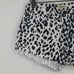 L'Agence Audrey Ryland High-Rise Cutoff Leopard Genoa Denim Shorts Size 25