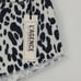 L'Agence Audrey Ryland High-Rise Cutoff Leopard Genoa Denim Shorts Size 25