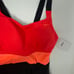 Nike Swim Women's Poly Core Chest Support Racerback One Piece Melon/black Size L