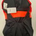 Nike Swim Women's Poly Core Chest Support Racerback One Piece Melon/black Size L