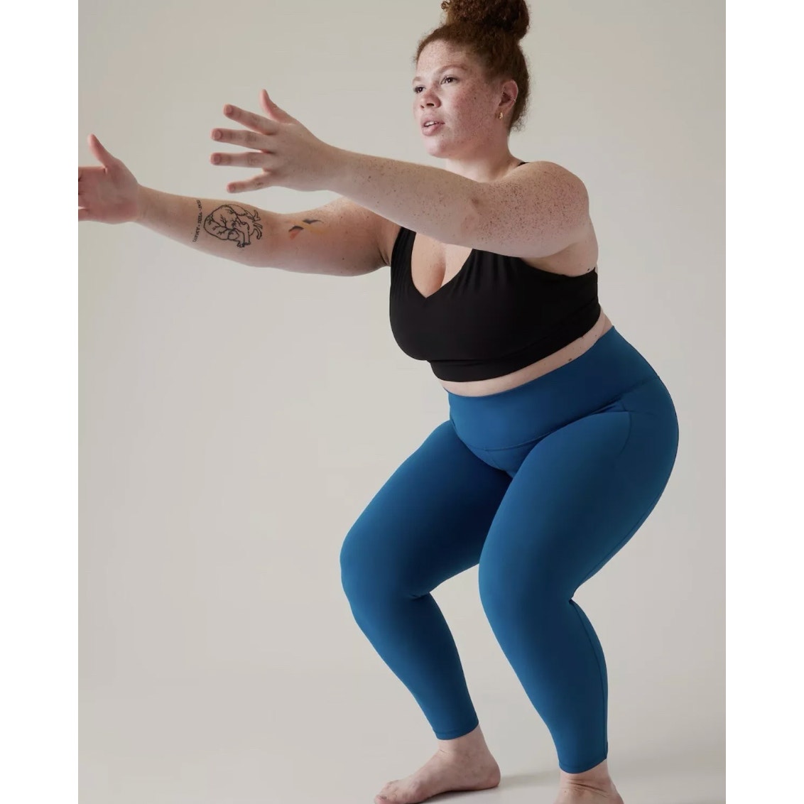 Athleta Salutation Stash High Rise Tight size 2X Dark Lapis Blue #599749 Pockets