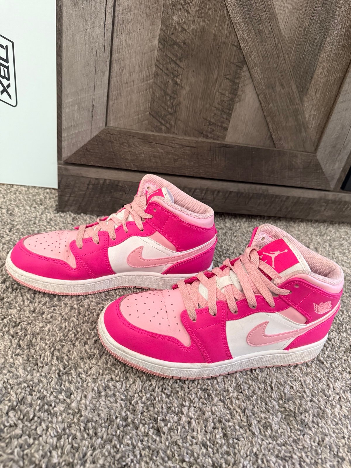 Pink Jordan High Tops