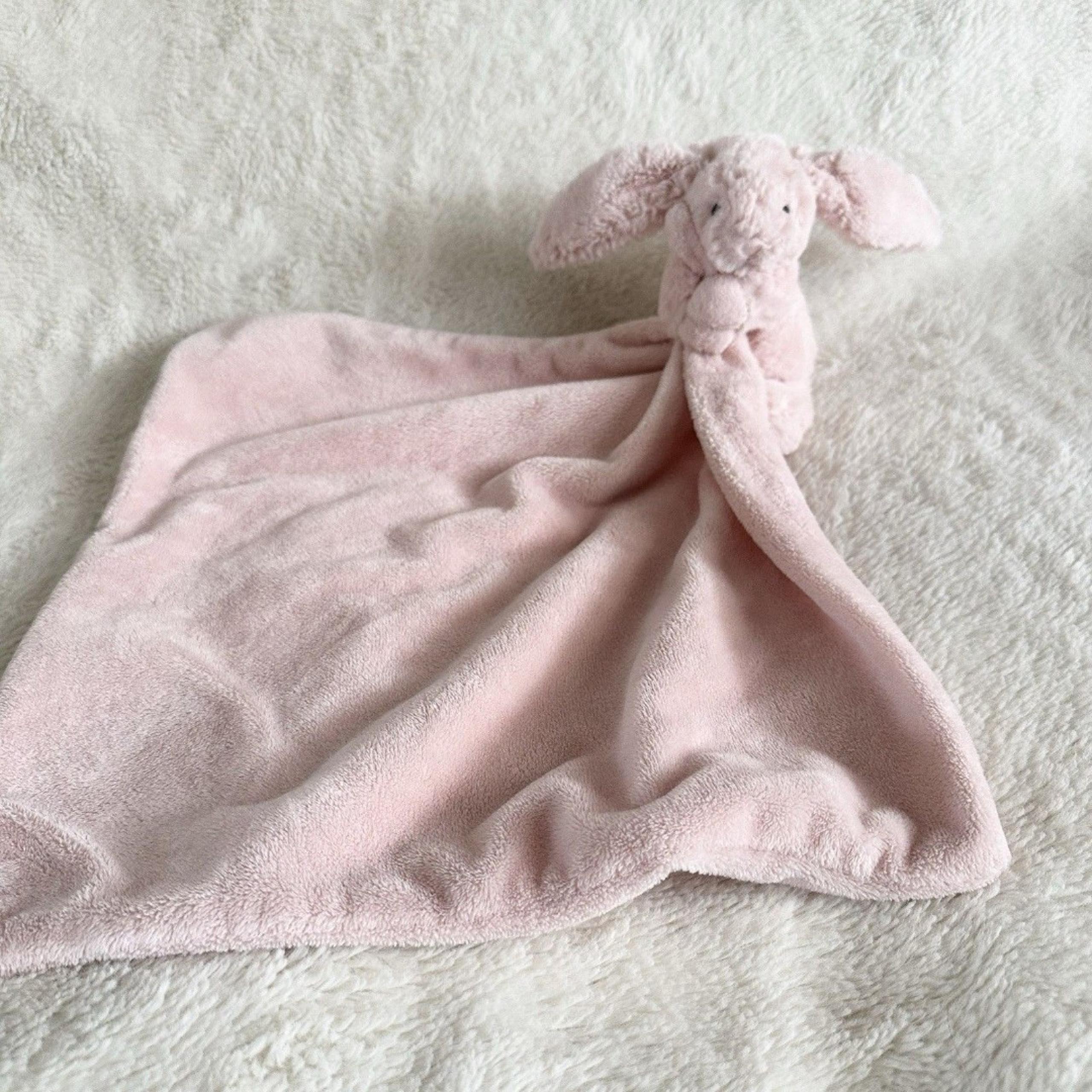 Jellycat Baby Blush Pink Bashful Bunny Blanket Soother Security Lovey