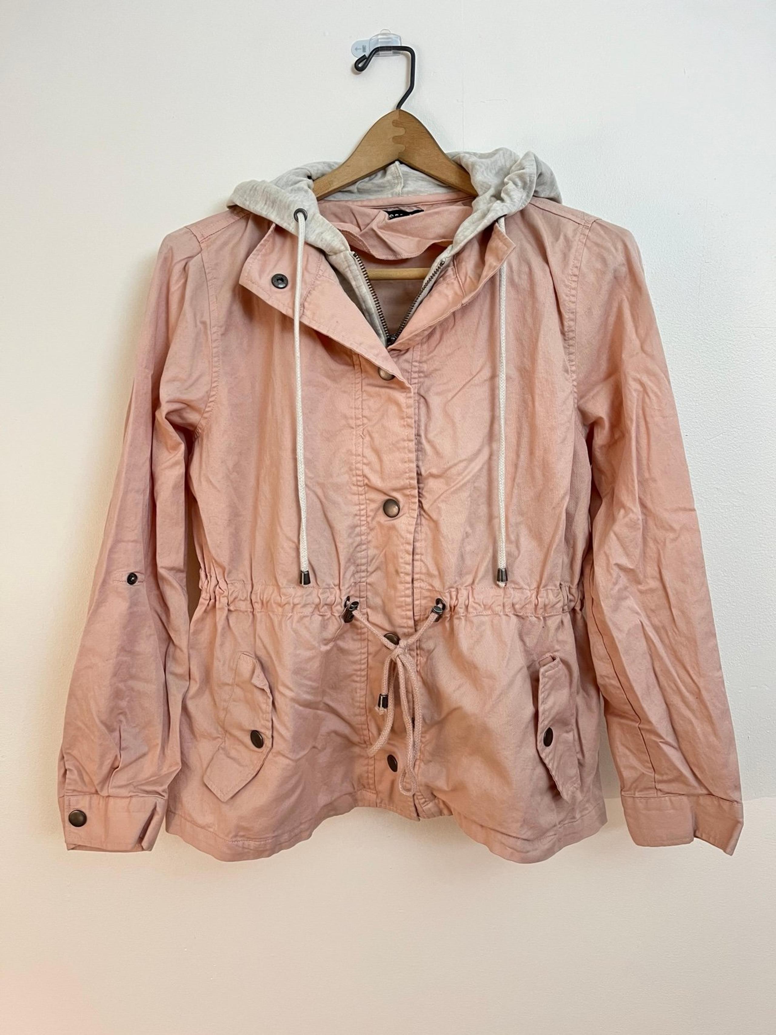 TORRID Twill Anorak Jacket / Size M / Pink White